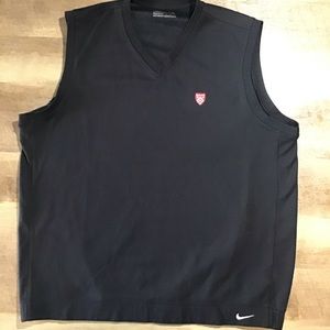 Nike Golf Fit Dry Mens Vest V-Neck Size XL Black